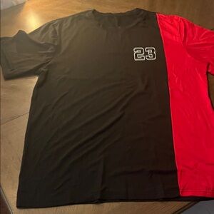 Black and Red Mens 23 Ahirt